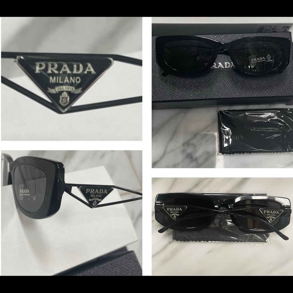PRADA ULTRA COOL FRAMES WITH METAL ARMS FEATURE THE SIGNATURE TRIANGLE SUNNIES - Picture 9 of 16